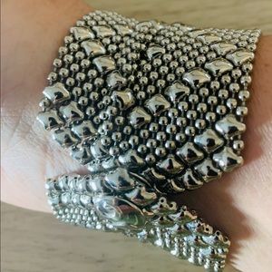 Sergio Gutierrez Vintage Liquid Metal CuffBracelet